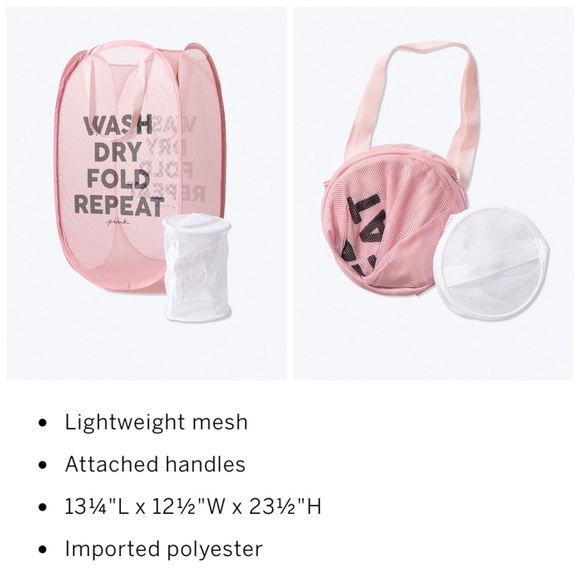 PINK Victoria's Secret Other - PINK laundry basket &intimate wash bag